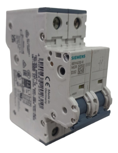 Disjuntor Siemens 5sy4232-8 32a Curva D 2 Polos