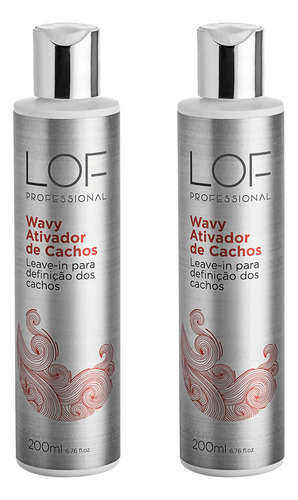 Kit 2 Lof Ativadores De Cachos Lof Wavy 200 Ml
