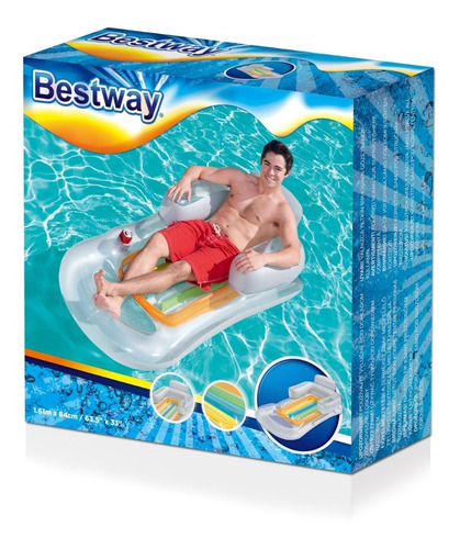 Colchoneta Sillon Cool Inflable 43028 Bestway 157 Cm X 89cm
