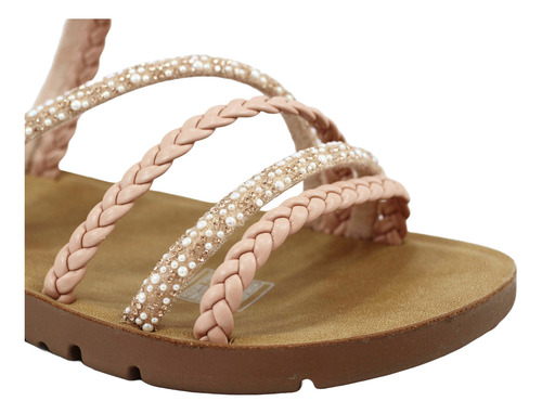 Sandalia De Piso Con Tiras Berlin Mod 801208 Color Pink