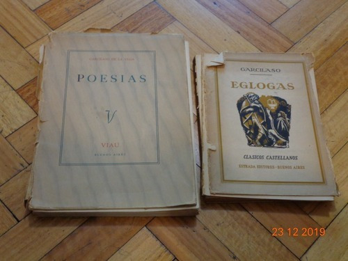 Lote De 2 Libros De Garcilazo De La Vega. Eglogas - Poe&-.