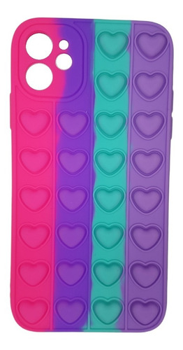 Funda Case Silicona Pop It Anti Estres Para iPhone 11 