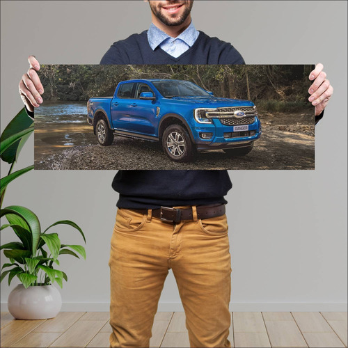 Cuadro 30x80cm Auto 2023 Ford Ranger Double Cab 434