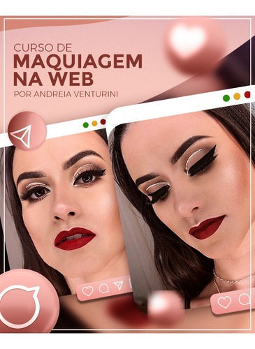 Imagem 1 de 1 de Curso De Maquiagem Na Web 1.0 Por Andreia Venturini