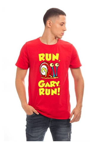  Polera -  Run Gary - Corre - Bob Esponja - Caballero