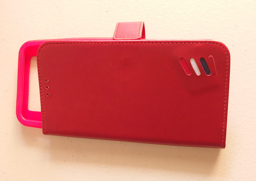 Funda Protector De Celular Rojo Sintético 15.5 Cm Altura Rojo Lisa