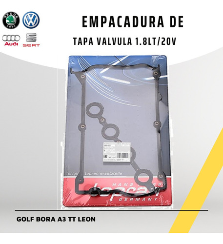 Empacadura De Tapa Valvula Leon A3 Ibiza Bora Golf 1.8turbo