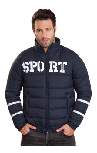 Imagen 1 de 4 de Chaqueta Hombre Acolchada Impermeable Invierno Cuello Alto Abrigo Moda Masculina Liviana Urbana Ropa De Calle Calidad Premium
