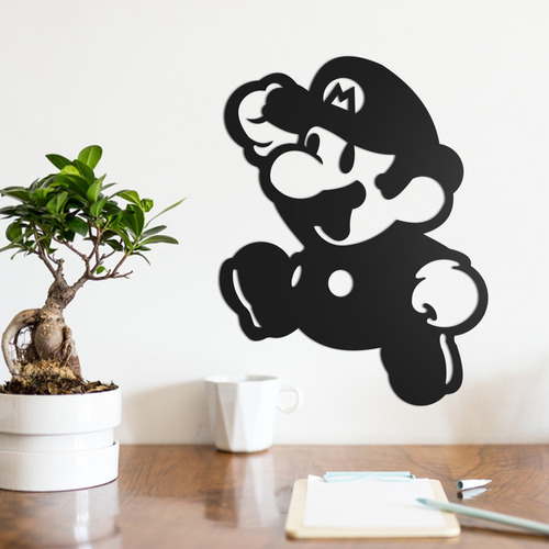 Quadro Decorativo Parede Jogos Super Mario 01 30cm