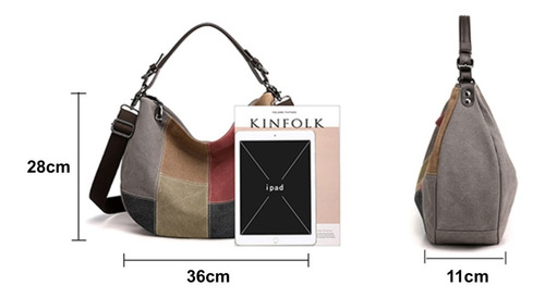 Bolsa Feminina Tiracolo Lona De Algodão - C853