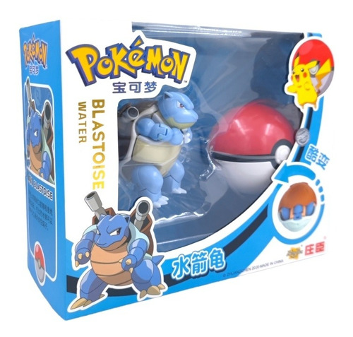 Pokemon Pokebola Figura Coleccionable Lanzador Pop Blastoise