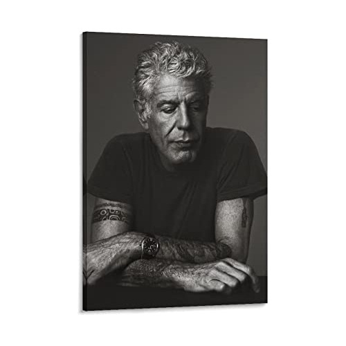 Póster De Arte Lienzo De Anthony Bourdain Y Póster De...