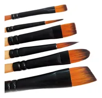 Comprar Set Pinceles Artisticos Profesional Oleo Acrilico Acuarela 
