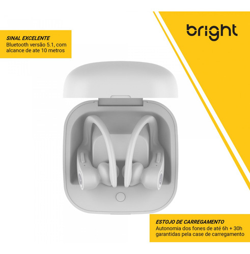 Fone De Ouvido Bluetooth Tws Sport Exteme Bright Fn577