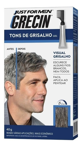 Shampoo Tonalizante Tons De Grisalho Grecin 40g - 1und