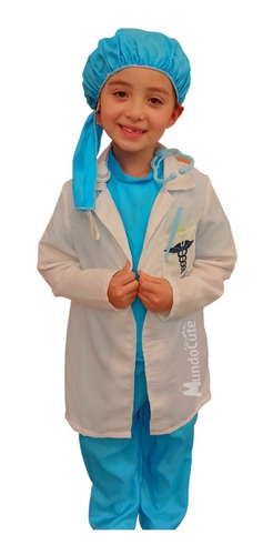 Imagen 4 de 7 de Disfraz Medico Doctor Niño Incluye Accesorios Disfraces