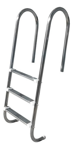 Escada Marinheiro Aço Inox 3 Degraus Aço Inox Sodramar
