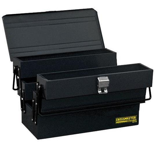 Caja Herramientas Metalica Tipo Fuelle 43cm Crossmaster 9931