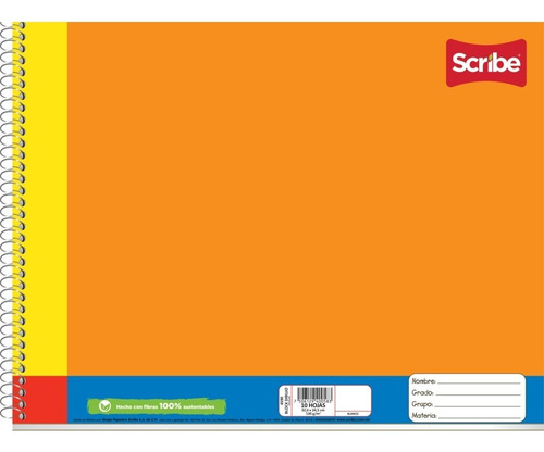 Cuaderno Marquilla Para Dibujo 10 Hojas Scribe Color Blanco