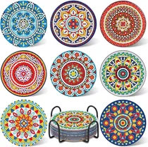 Comprar Upins 8 Piezas Mandala Diamond Art Painting Art Coasters Kit