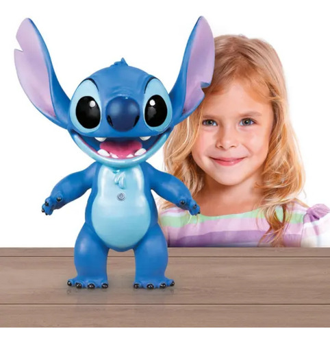 Stitch Boneco Grande Com Fala Lilo Stitch Articulado Disney