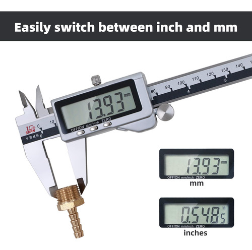 Calibrador Digital Shan Acero Inoxidable 15 Cm Automático