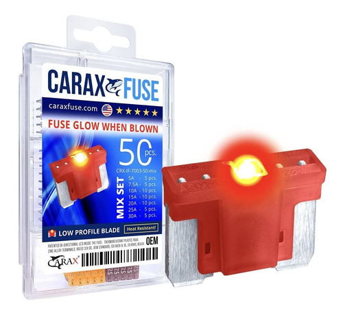 Carax Glow Fuse   Mini Micro Blade De Perfil Bajo Att/lp-min