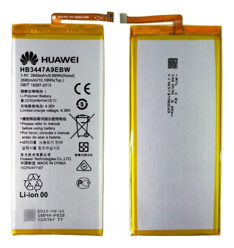 Batería Huawei P8 Hb3447a9ebw (3.8v-2520mah) 9.58w