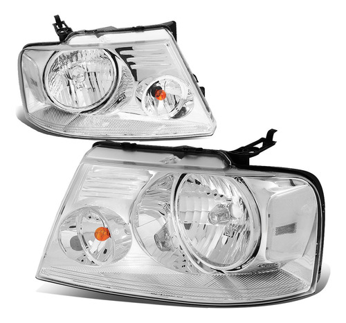 Dna Motoring Hl-oh-f1504-ch-cl1 - Faros Delanteros Cromados 