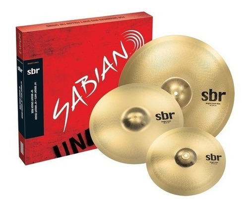 Pack Sabian Sbr5004 Bright Hi Hat 14 + Crash 16 + C Ride 18