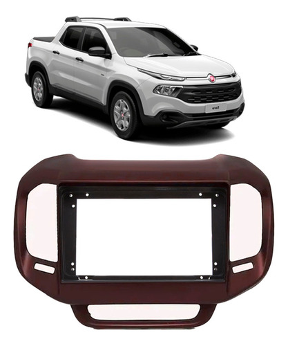 Moldura Painel Toro 2016 A 2023 9 Polegadas Som Cor Vermelho