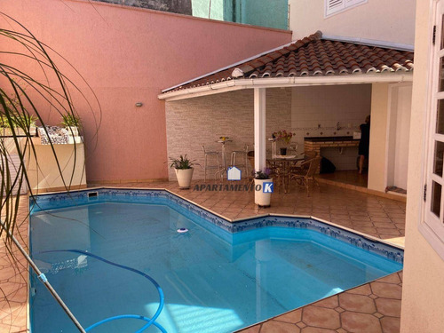 Imagem 22 de 30 de Sobrado Alto Padrão Pé Direito Duplo, 4 Vagas, 3 Suítes, Piscina - Jd Santa Mena - Guarulhos - Sp - So0001