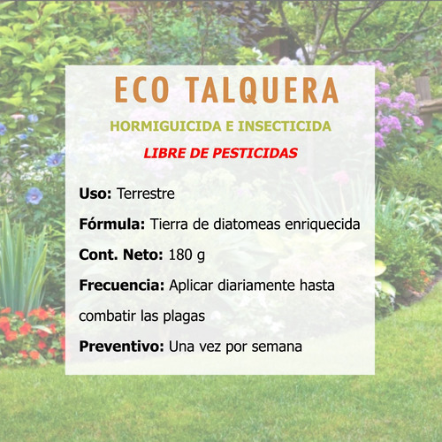 Insecticida Hormiguicida Ecológico Polvo 180g