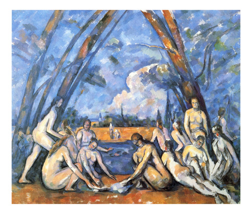Lamina 30x45cm. Arte - Pintores - Paul Cézanne - Grandes Bañ