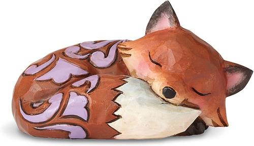 Jim Shore Heartwood Creek Fox Sleeping Figura En Miniat...