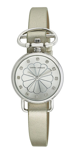 Reloj Mujer Laura Ashley La31001ss Cuarzo Pulso Plateado En 