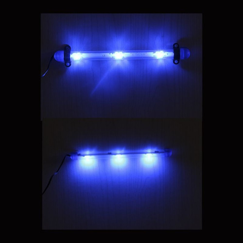 Imagem 1 de 1 de Barra Tubular Led Neon Tubo 3 Pontos De Luz Azul 16cm