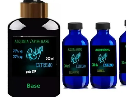 Base Vapeo 70 Vg 30 Pg Más 2 Aromas 30 Ml
