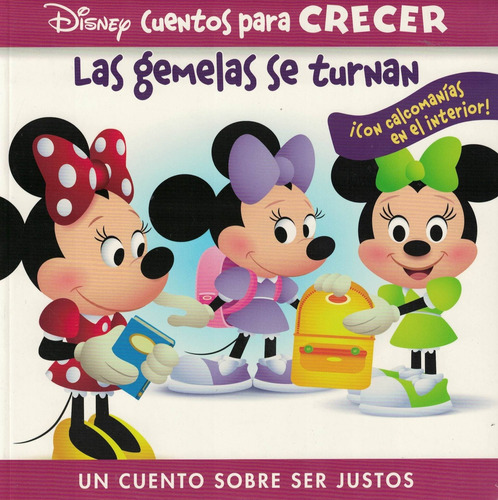 Gemelas Se Turnan, Las: Un Cuento Sobre Ser Justos, De Anonimo. Disney Cuentos Para Crecer, Vol. 1. Editorial Publications International, Tapa Tapa Blanda En Español