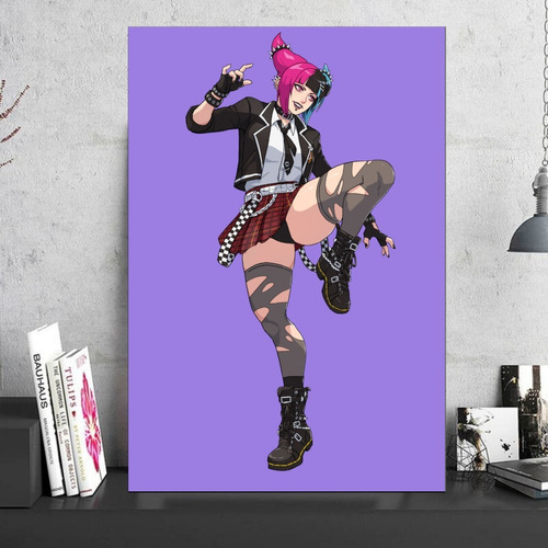 Cuadro Decorativo Juri Han Street Fighter Colegiala 35x55cm