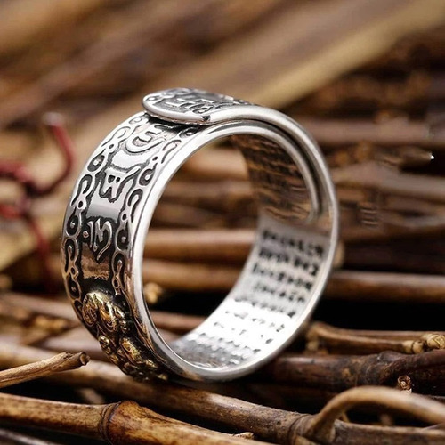 Amuleto De Anillo De Protección De Mantra De Feng Shui Pixiu