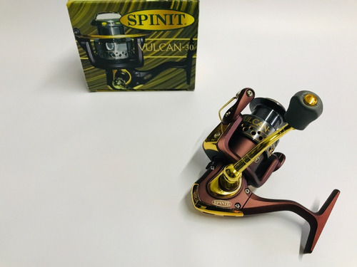 Reel Frontal Spinit Vulcan 30 Pejerrey Lisa 6 Rulemanes Lado De La Manija Derecho/izquierdo Color Bordó