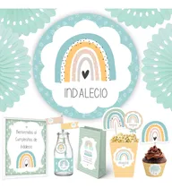 Comprar Kit Imprimible Arcoiris Nordico Boho + Banner Circular