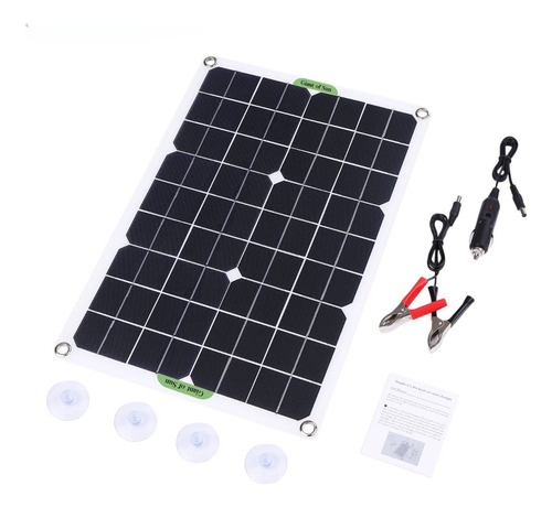Kit De Panel Solar Controlador Portátil Para Furgonetas De T