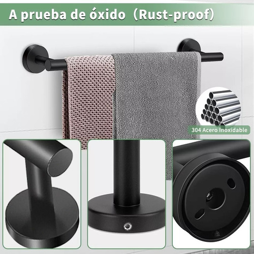J Juego De Accesorios For Baño Toallero 304 Inoxidable 14