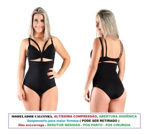 Calcinha Cinta Modelador Parto Corpete Cirurgia Plus Size   