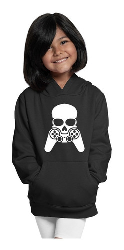 Sudadera Infantil C/ Capucha De Calavera Gamer P/ Regalar