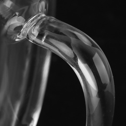 Vaso De Agua Con Asa De Doble Pared, Vidrio Transparente