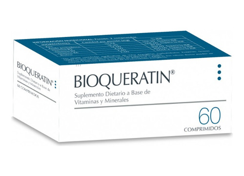 Bioqueratin Keratina Para Crecimiento Cabello 60 Compr