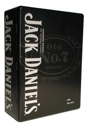 Caja Metálica Whiskey Jack Daniels Vacía